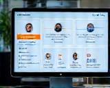 Interface de CRM com perfis de clientes